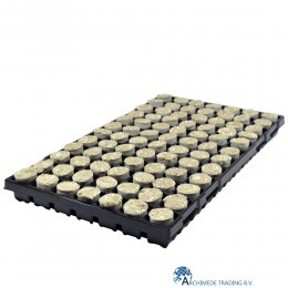 ROCKWOOL PROPAGATION PLUGS Ø 34 MM FIRM PER CARTON (8 TRAYS=672 PLUGS)