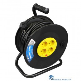 8715063410520 VB HASPEL 4 VOUDIG 3G1.5 MM² THERMISCH BEVEILIGD 2300W 40 METER