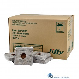 JIFFY GROW BLOCK 10 X 10 X 6.5 CM PER DOOS 92 STUKS