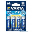 VARTA HIGH ENERGY AA BLISTER 4 STUKS