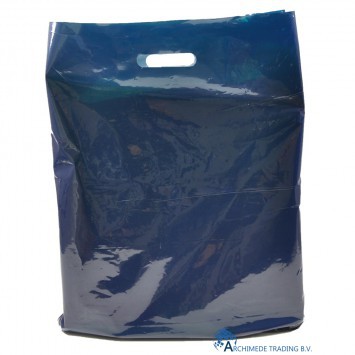 PLASTIC DRAAGTAS LDPE BLAUW