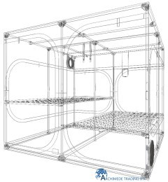 5425030264898 SECRET JARDIN DR240 R4_00 DARK ROOM 237X237X200CM DUCT FLANGE EN CABLE FLANGE