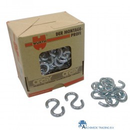 WÜRTH S-HAAK KLEIN 100 STUKS PER DOOS VERZINKT