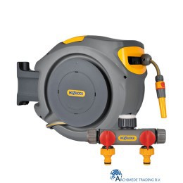 HOZELOCK AUTO REEL WALL MOUNTED INCL. 25M HOSE WITH 2-WAY WATER DIVIDER