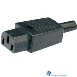 HAKA CEE APPARAATSTEKKER VROUWELIJK ZWART 155°C