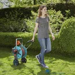 4078500034531 GARDENA AQUAROLL M EASY SLANGENWAGEN SET MET GROTE WIELEN