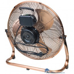 8712184054466 BESTRON DFA40CO RETRO VLOERVENTILATOR 45 CM KOPER 100 WATT ACHTERKANT