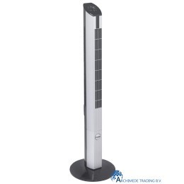 8712184023950 BESTRON DFT430 DESIGN TOWER VENTILATOR 107 CM ZILVER 50 WATT