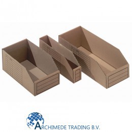 CARDBOARD STORAGE BIN (30 CM X 15 CM X 11 CM)