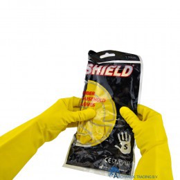 MAAT M SHIELD RUBBER HUISHOUDHANDSCHOENEN GEEL