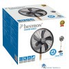 8712184055838 BESTRON DFS45WB DESIGN STATIEFVENTILATOR 45 CM ZWART EN HOUTKLEUR 50 WATT DEGELIJK 5 JAAR GARANTIE