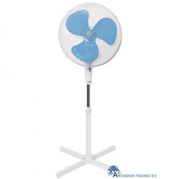 8712184049318 BESTRON ASV45W STATIEFVENTILATOR 45 CM WIT 45 WATT