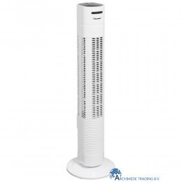 8712184055852 BESTRON AFT770WRC TOWER VENTILATOR 78 CM MET AFSTANDSBEDIENING EN DIGITALE TIMER WIT 35 WATT