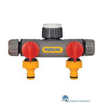 5010646058018 HOZELOCK 2-WEG WATERVERDELER 3/4”, 1/2'' EN 1
