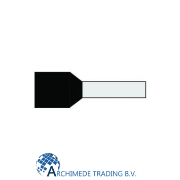 KLEMKO ADEREINDHULZEN G 491-N 500 X 1.5 MM² ZWART (720050) 