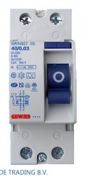 GEWISS GW94827 AARDLEKSCHAKELAAR 2P/40A/0.03A