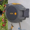 (3) 5010646059565 HOZELOCK AUTO REEL WANDSLANGBOX + 30 M SLANG, KOPPELINGEN EN TUINSPUIT