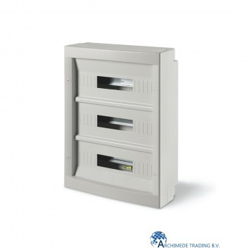 8001636075136 SCAME DOMINO 54 DIN MODULE UNIT IP40 (ZONDER RAAM)