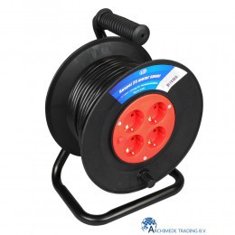 8715063410513 VB HASPEL 4 VOUDIG 3G1 MM² THERMISCH BEVEILIGD 2300W 25 METER