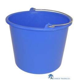 8713331000725 KUNSTSTOF EMMER 12 LITER BLAUW
