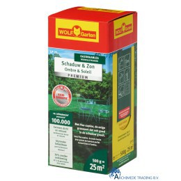 WOLF GARTEN LP25 SHADOW & SUN PREMIUM LAWN GRASS SEED 500 GRAM = 25M²