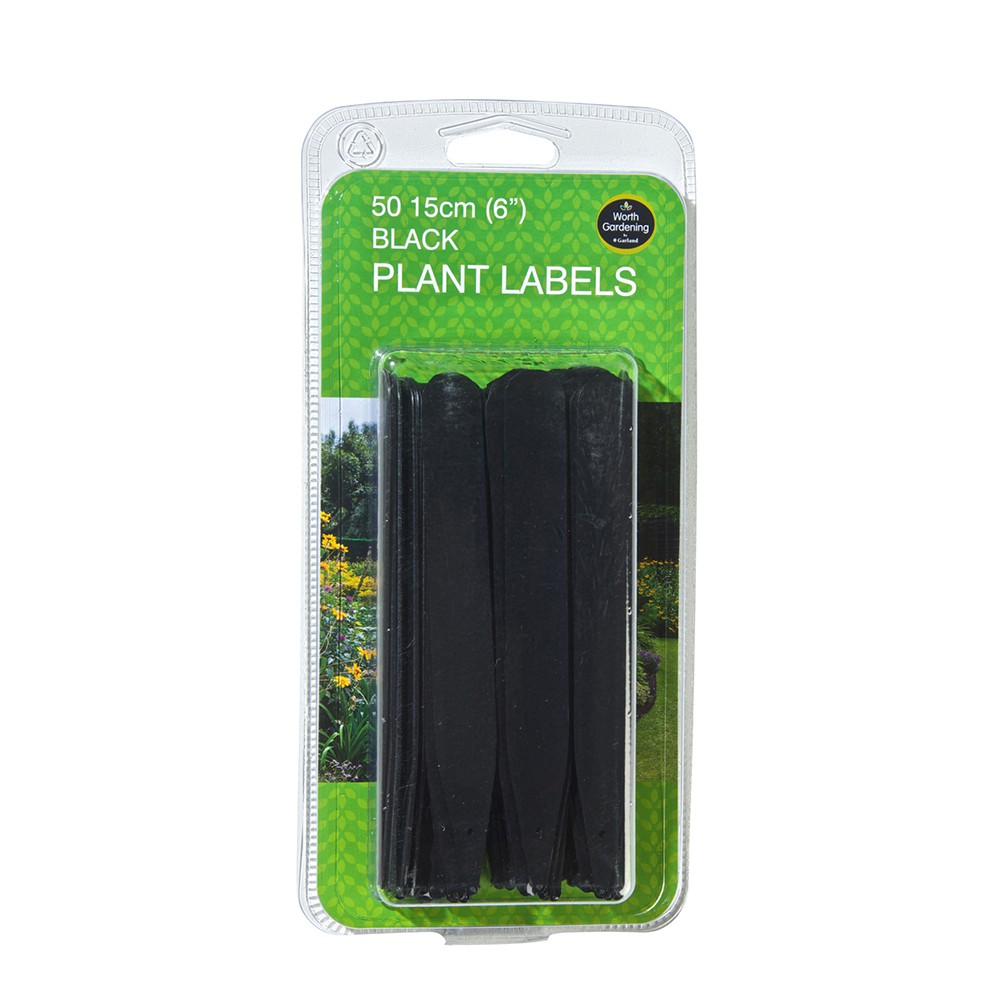 GARLAND BLACK PLANT LABELS 50 PCS